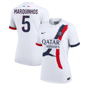 Paris Saint-Germain Marquinhos #5 Replika Udebanetrøje Dame 2024-25 Kortærmet